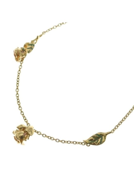 Dior Jewelry - Dior Cdlogo Rose Motif Necklace Gold